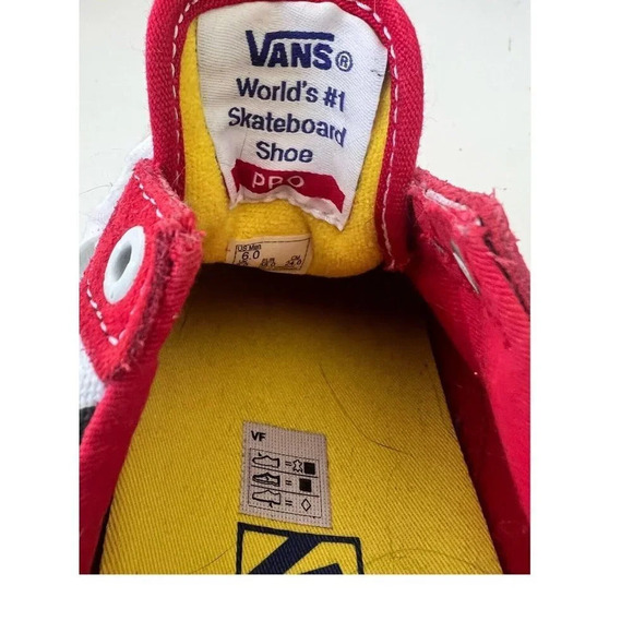 VANS Old Skool Pro x Brighton Zeuner Red Checker Blue Men’s Size 6 Women 8.5-9 - Picture 6 of 12